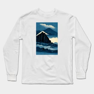 Great Blue Wall Long Sleeve T-Shirt